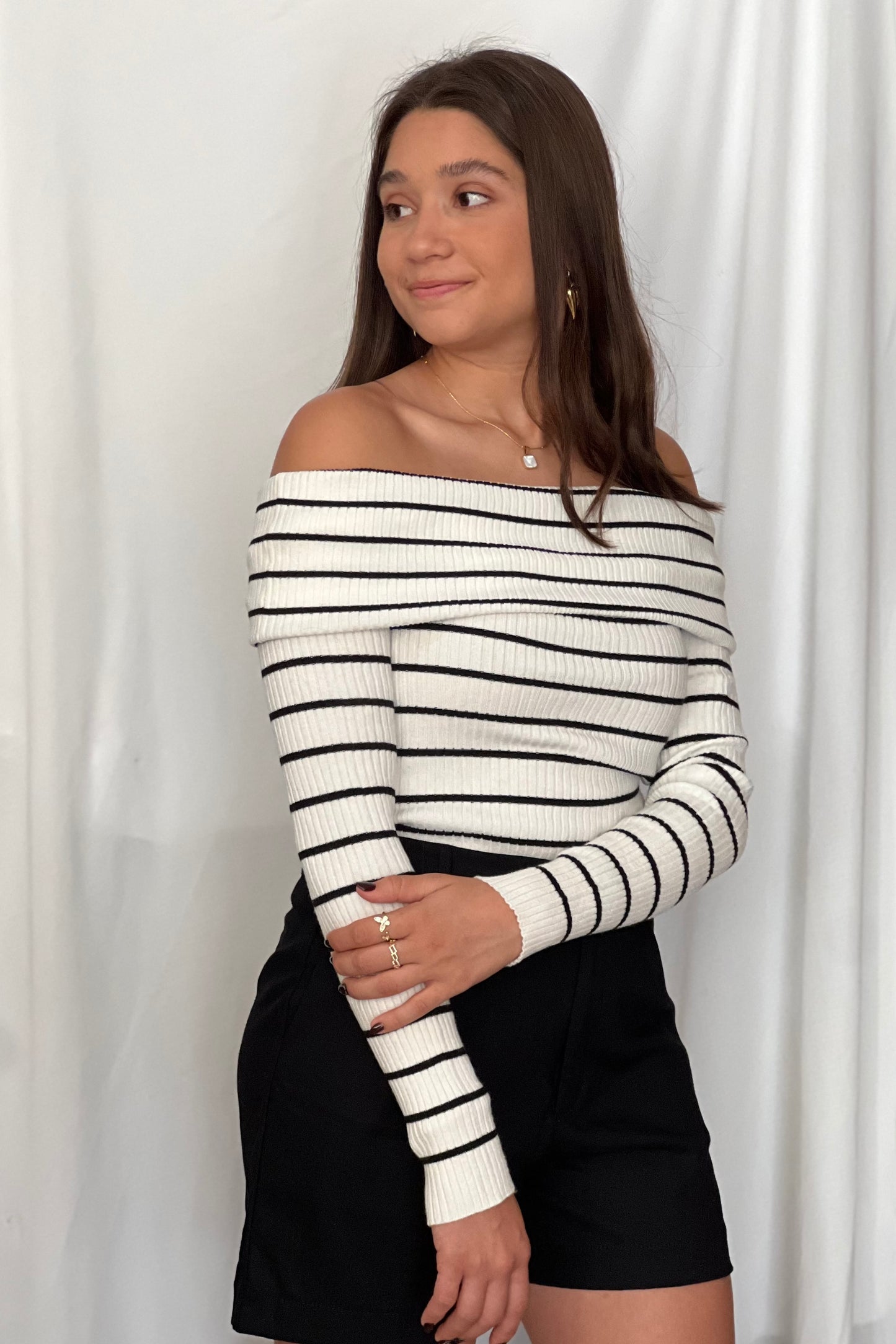 Blusa ML Rayada