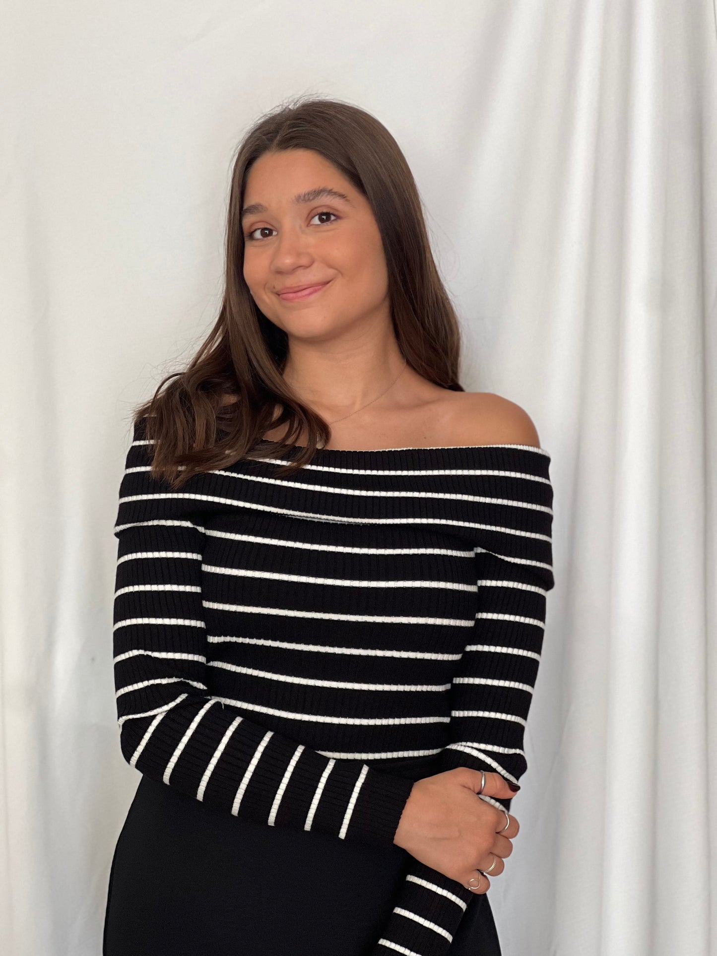 Blusa ML Rayada