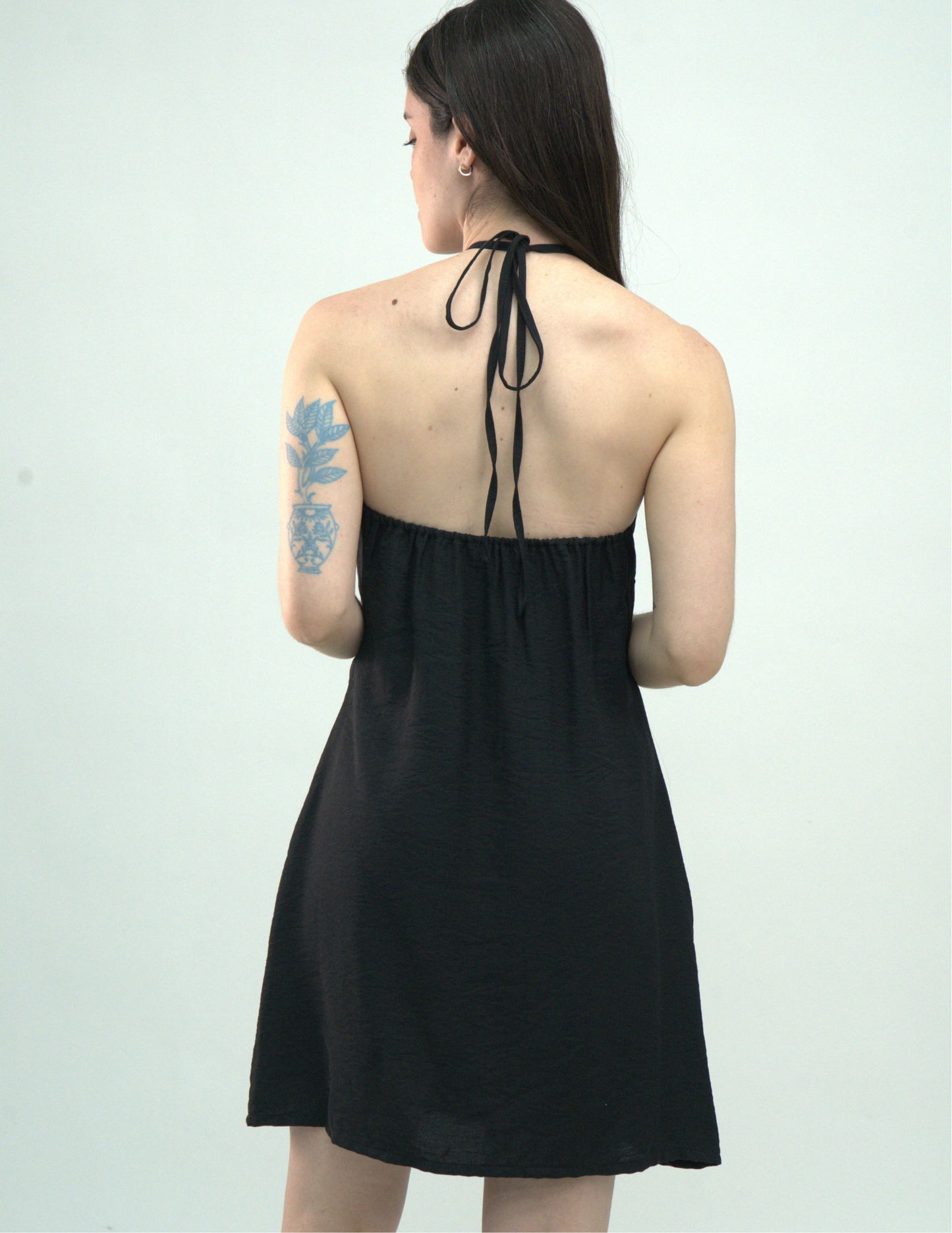 Vestido Halter Liso - Punto Sole