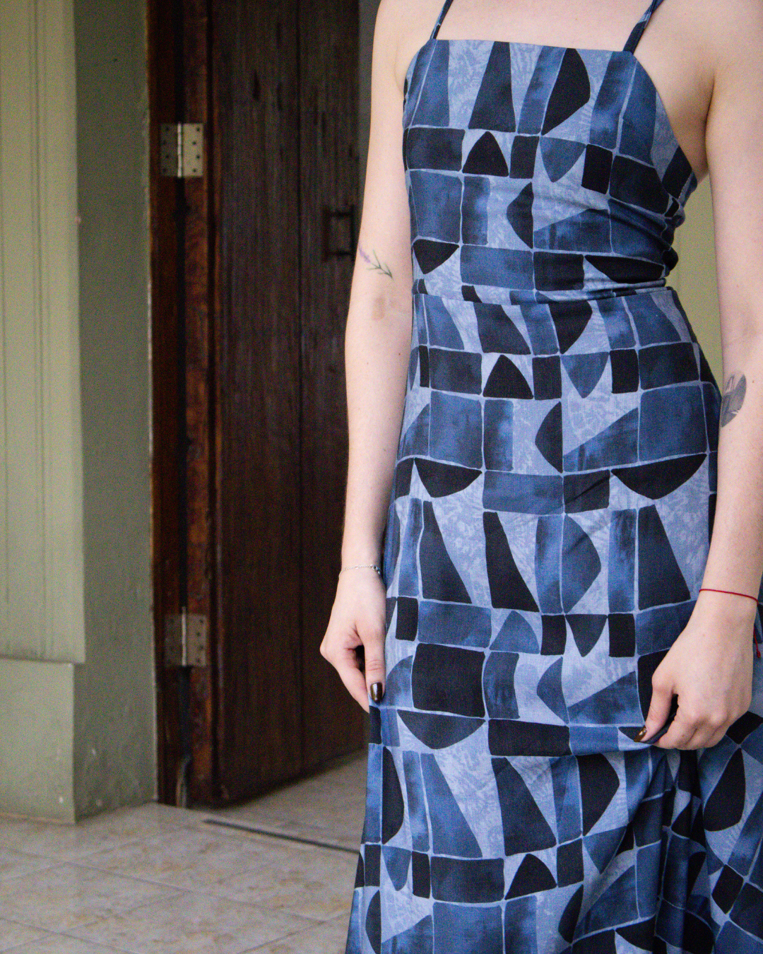 Vestido Maxi Espalda con Lazos