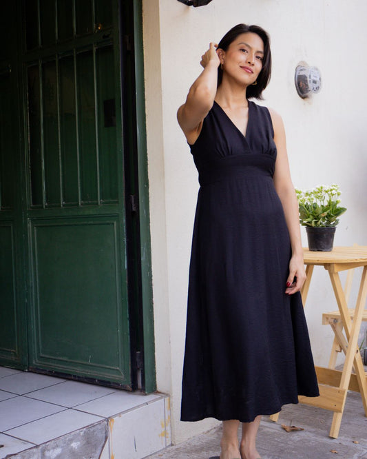 Vestido Maxi Liso - Punto Sole