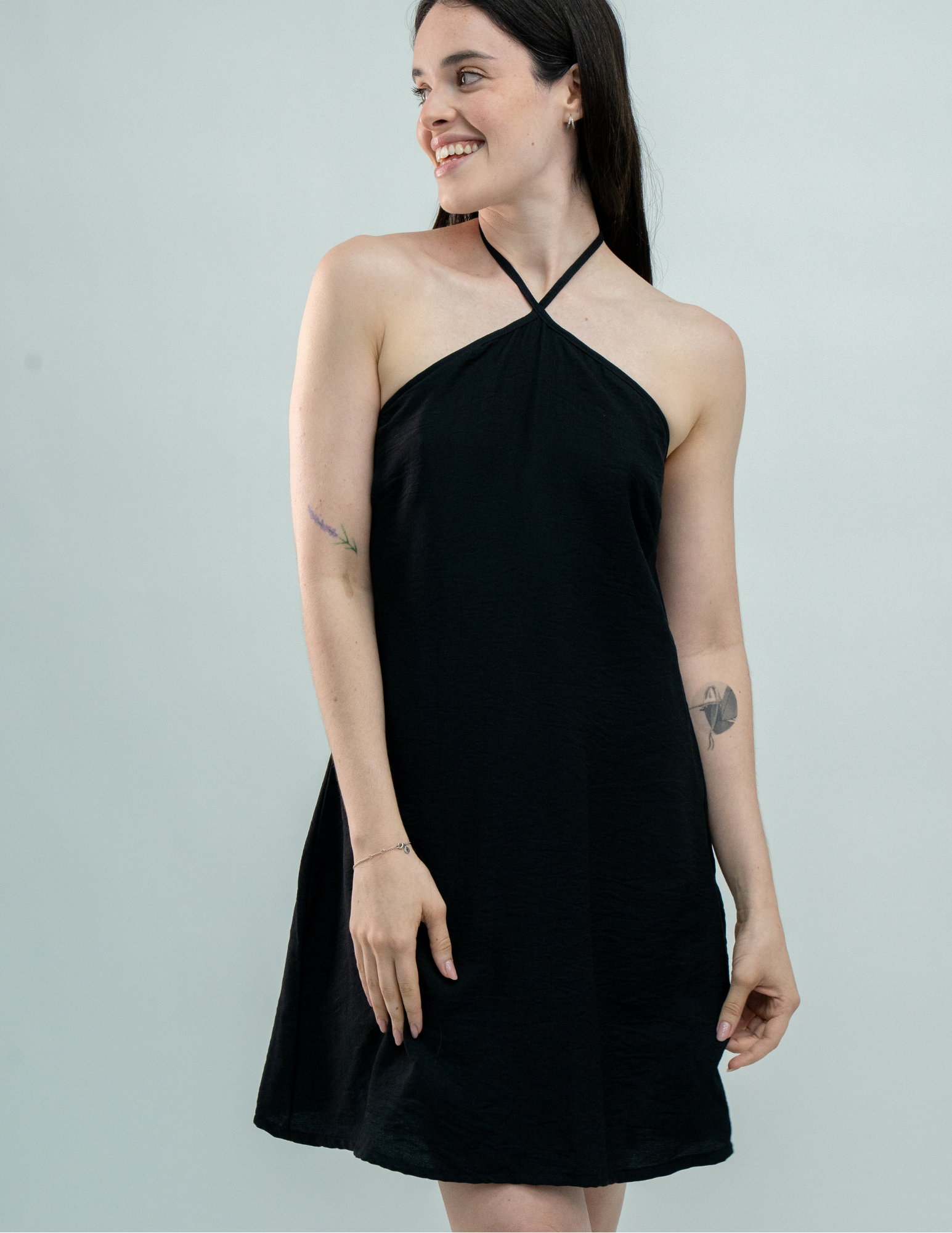 Vestido Halter Liso - Punto Sole
