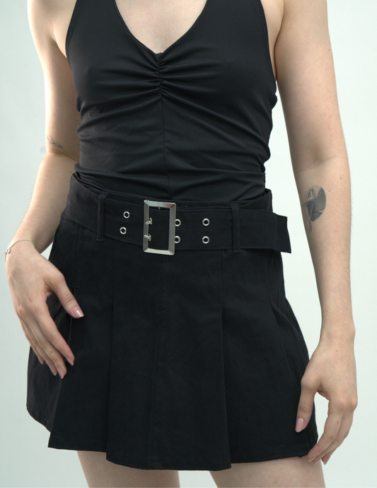 Falda Mini con Cinto - Punto Sole