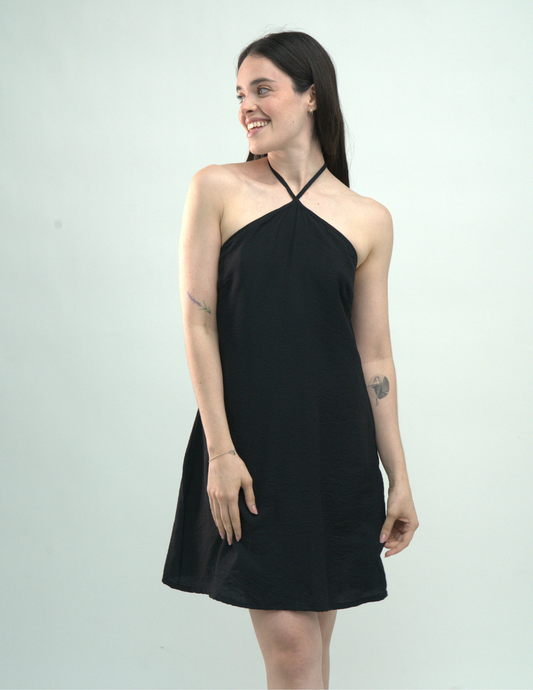 Vestido Halter Liso - Punto Sole