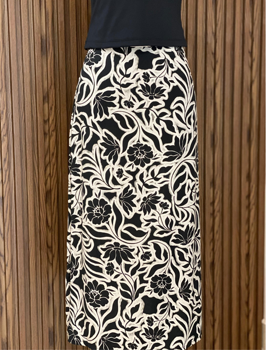 Falda Midi Estampada - Punto Sole