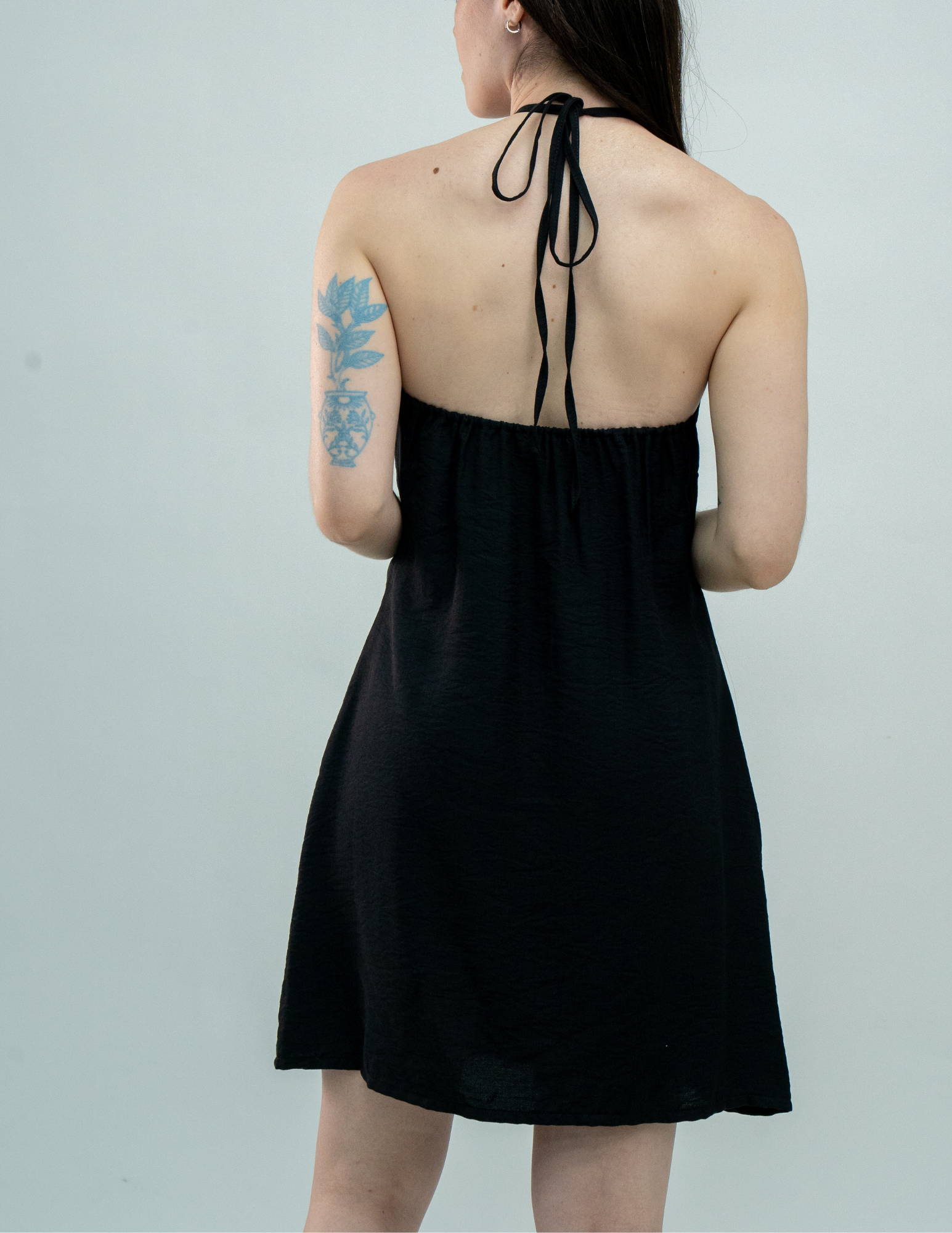 Vestido Halter Liso - Punto Sole