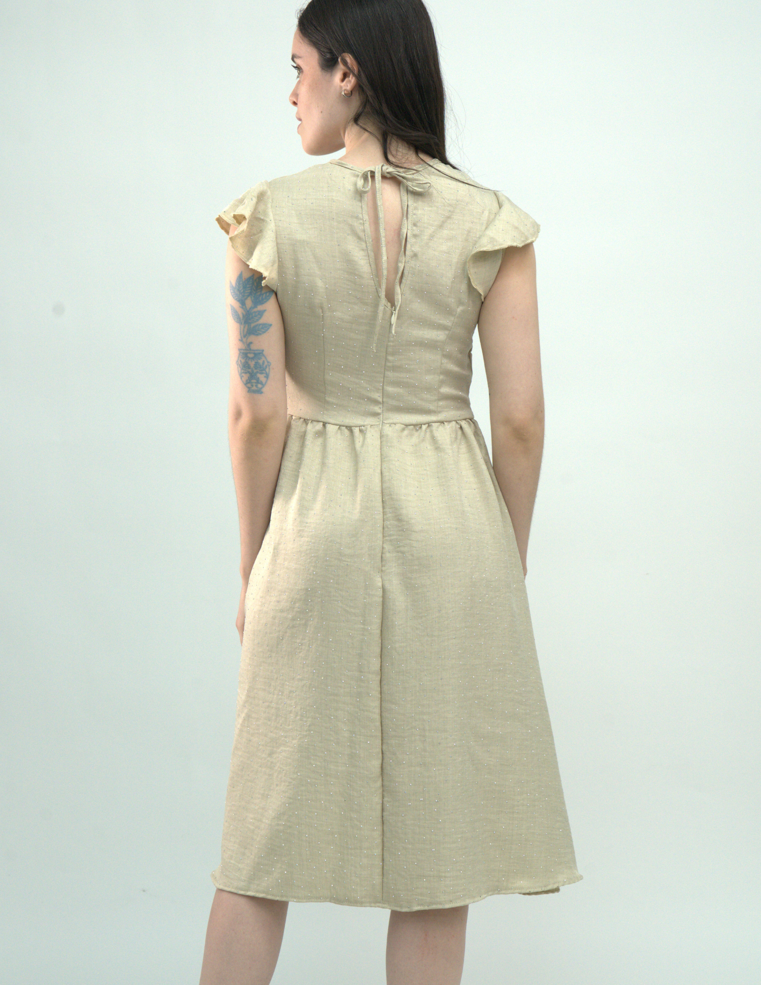 Vestido Midi de Manga - Punto Sole