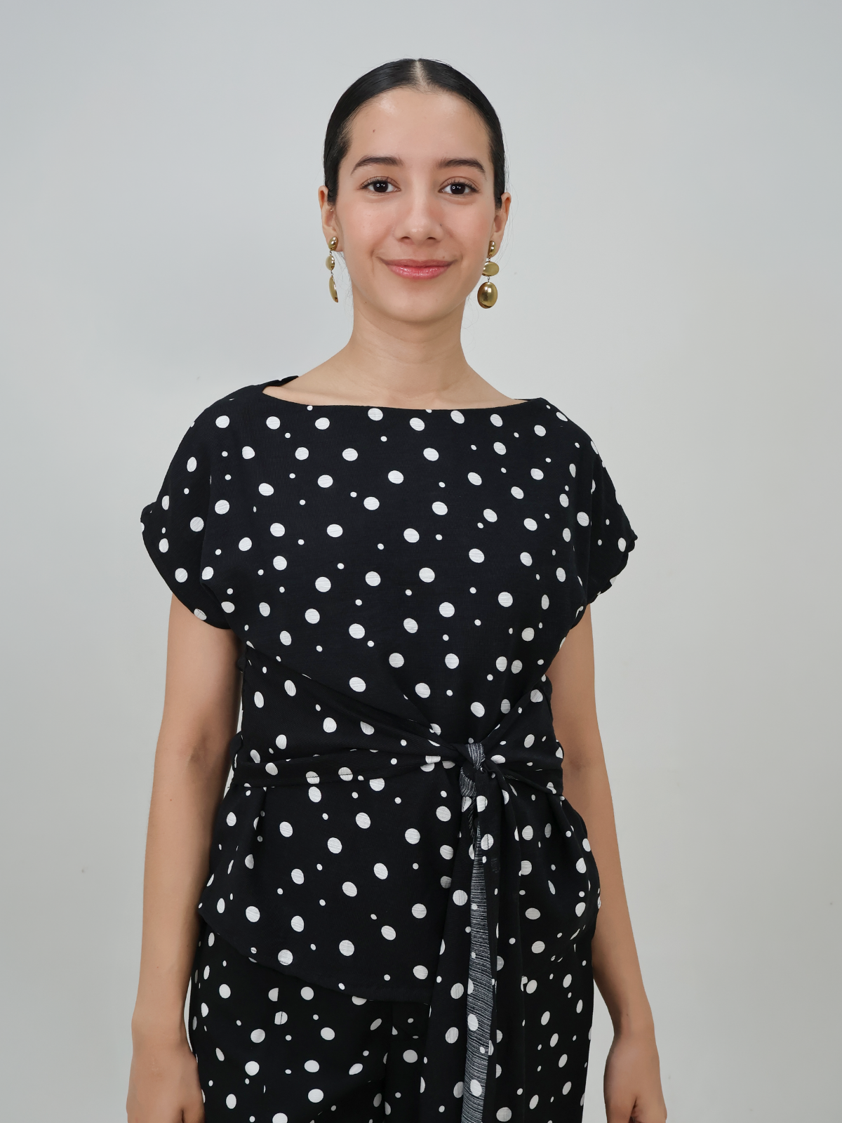 Blusa de Lino con Lazo