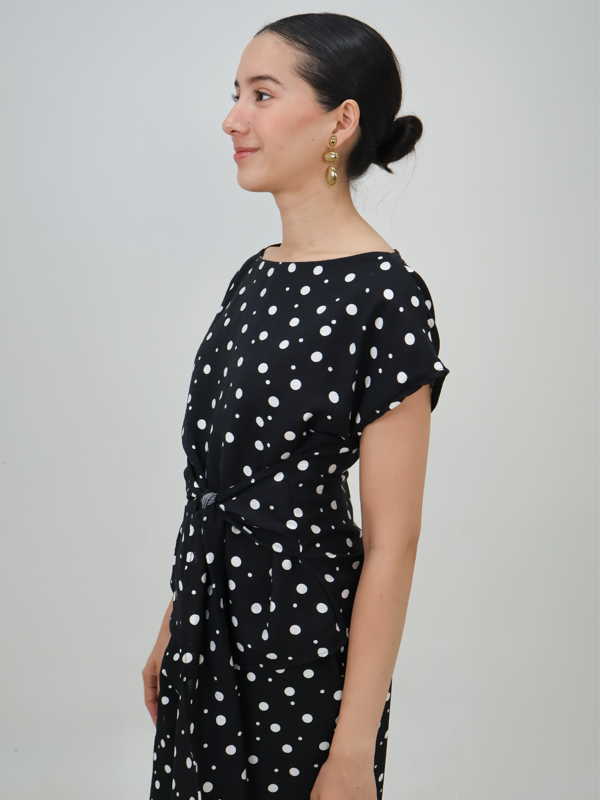 Blusa de Lino con Lazo