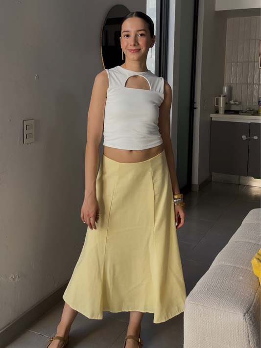 Falda amplia corte A - Punto Sole