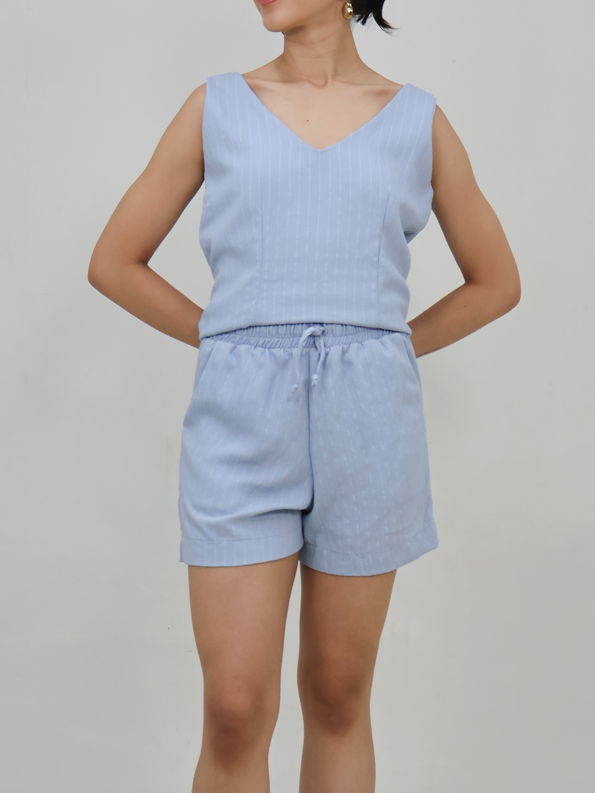 Short Lino Rayas - Punto Sole