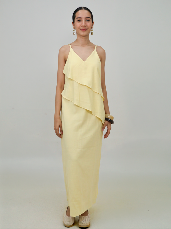 Vestido con Olanes Frontales - Punto Sole