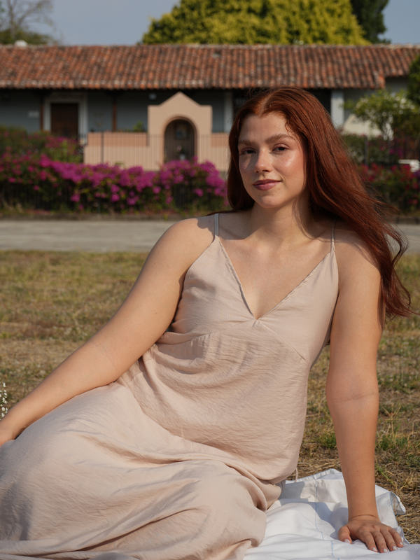 Vestido fluido de tirantes - Punto Sole