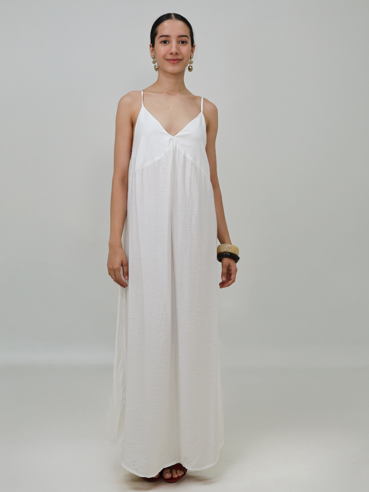 Vestido fluido con tirantes - Punto Sole