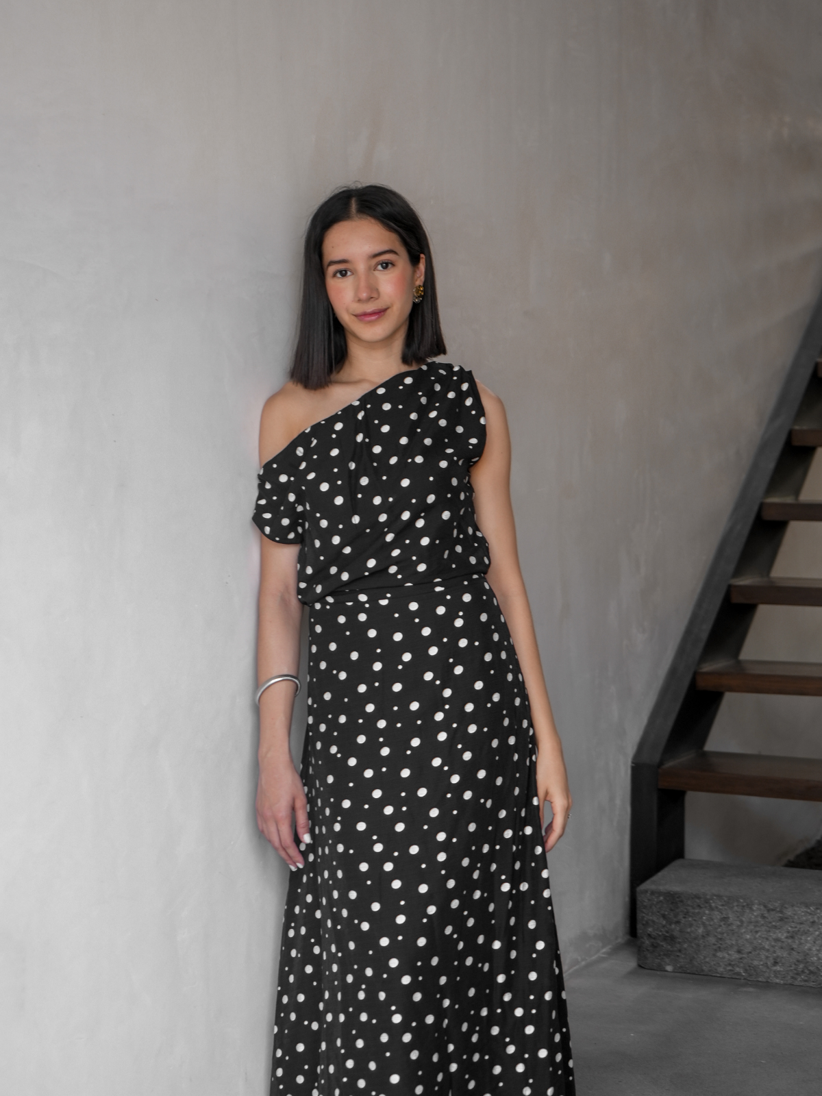 Vestido Maxi Asimétrico - Punto Sole