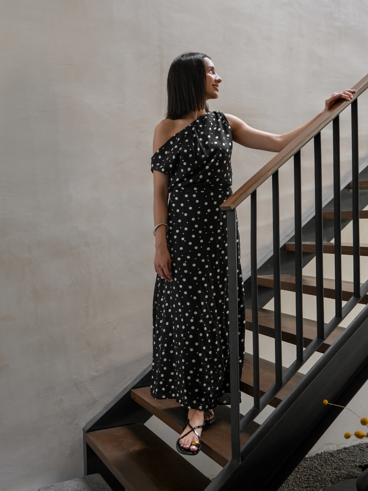 Vestido Maxi Asimétrico - Punto Sole