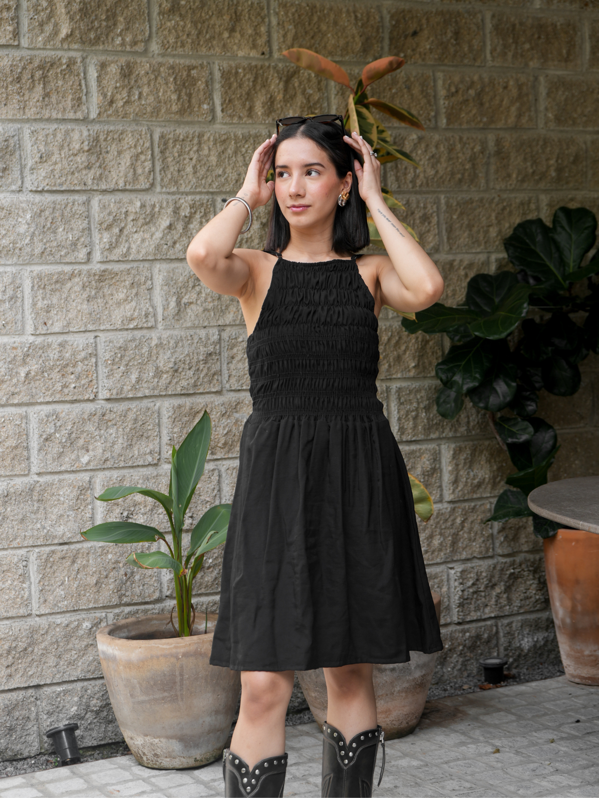 Vestido Efecto Elástico