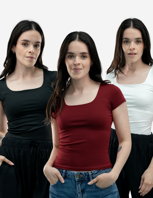 Pack 3 Top Elsa - Punto Sole