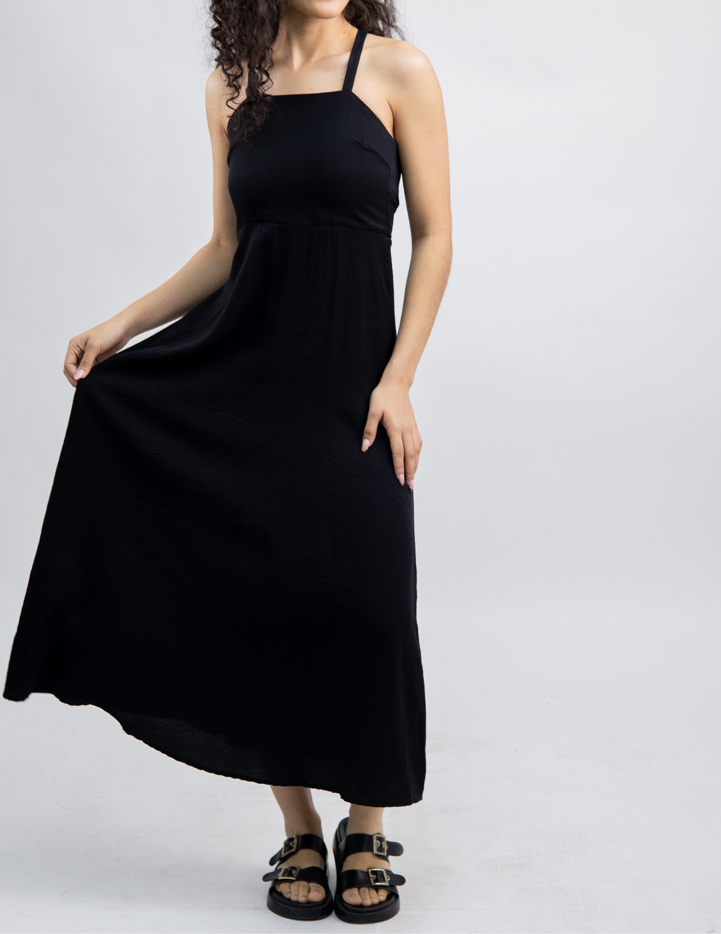 Vestido Maxi Espalda con Lazos - Punto Sole
